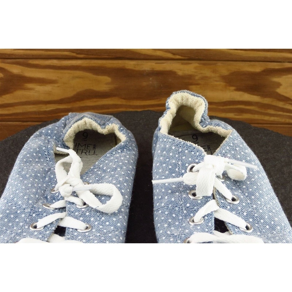 Time And Tru Women Size 9 M Blue Fashion Sneakers‎ Fabric 60538832 - Picture 3 of 7